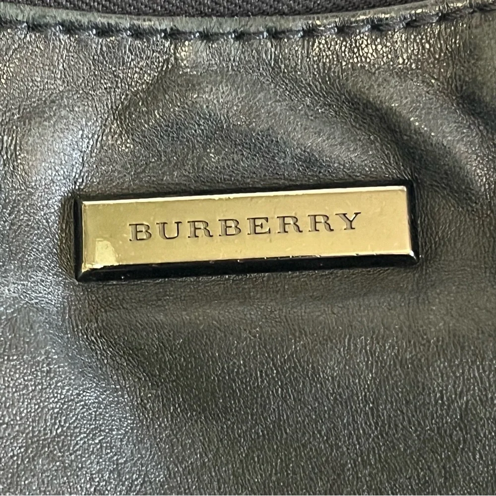 BURBERRY AUTHENTIC Maggie Soft Knot Calfskin Leather Black Hobo Bag WITH COA - Picture 5 of 16
